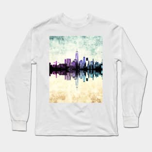 Lower Manhattan skyline Long Sleeve T-Shirt